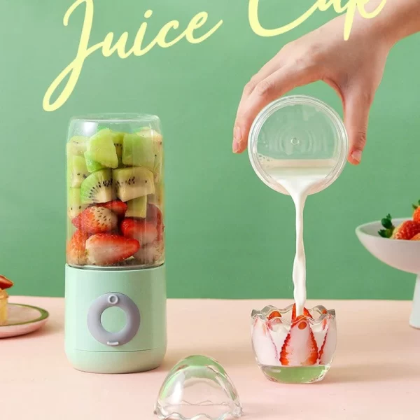 500ML Electric Juicer Portable Smoothie Blender 6 Knife Mini Blenders USB Wireless Rechargeable Mixer Juicers Cup For Travel - Image 3