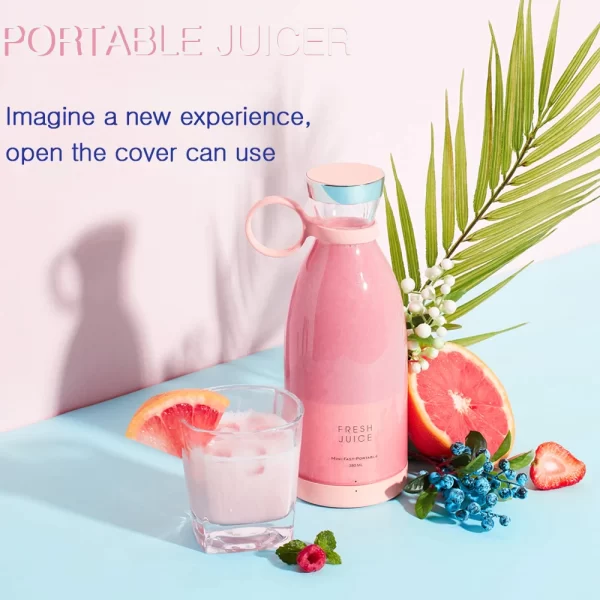 Portable Blender Orange Juicer Wireless Charging for the Office Home Electric Fresh Juicer Machine Milk Shake Orange Juicer - Image 3