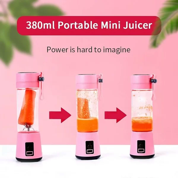 Portable Electric Juicer USB Rechargeable Handheld Smoothie Blender Fruit MixersMilkshake Maker Machine Food Grade Materials - Image 2
