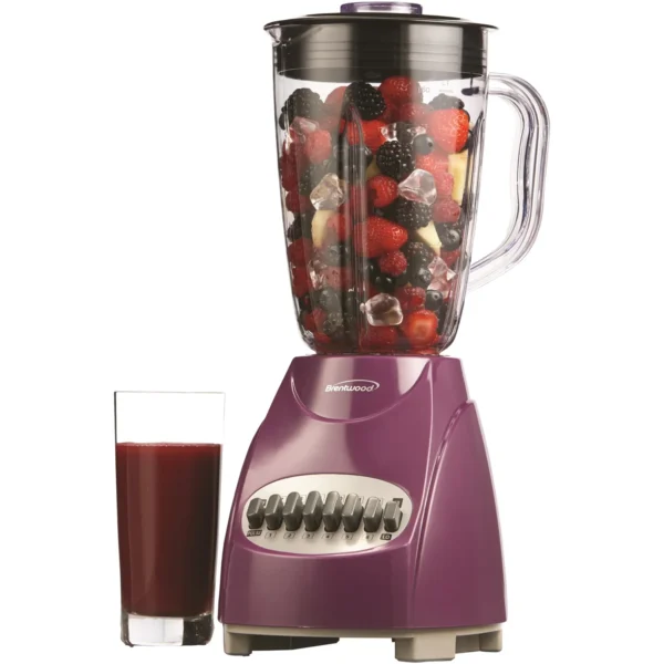 Brentwood 50-Ounce 12-Speed + Pulse Blender (Purple) - Image 3