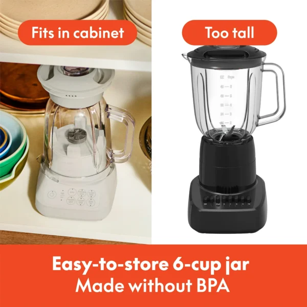 bella Flip & Store Blender, Fits-anywhere™ kitchenware, Oatmilk - Image 2