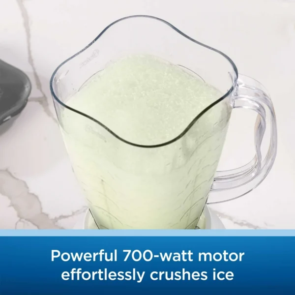Oster 6 Cup 5 Speed 700 Watt Plastic Jar Easy To Use Blender in White - Image 3