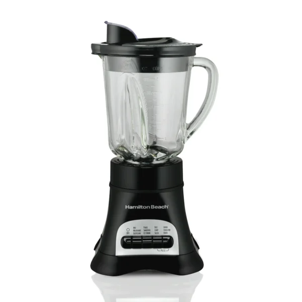 Hamilton Beach Multi-Function Blender for Smoothies, Shakes, Icy Drinks & Much More, 40 oz Glass Jar, Black