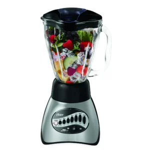 Oster Precise Blend 200 16-Speed Blender 6-Cup Capacity, Gray