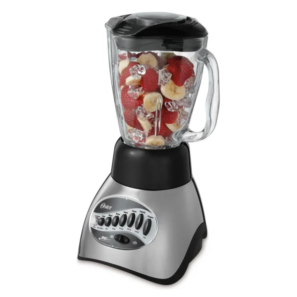 Oster Precise Blend 200 16-Speed Blender 6-Cup Capacity, Gray - Image 2