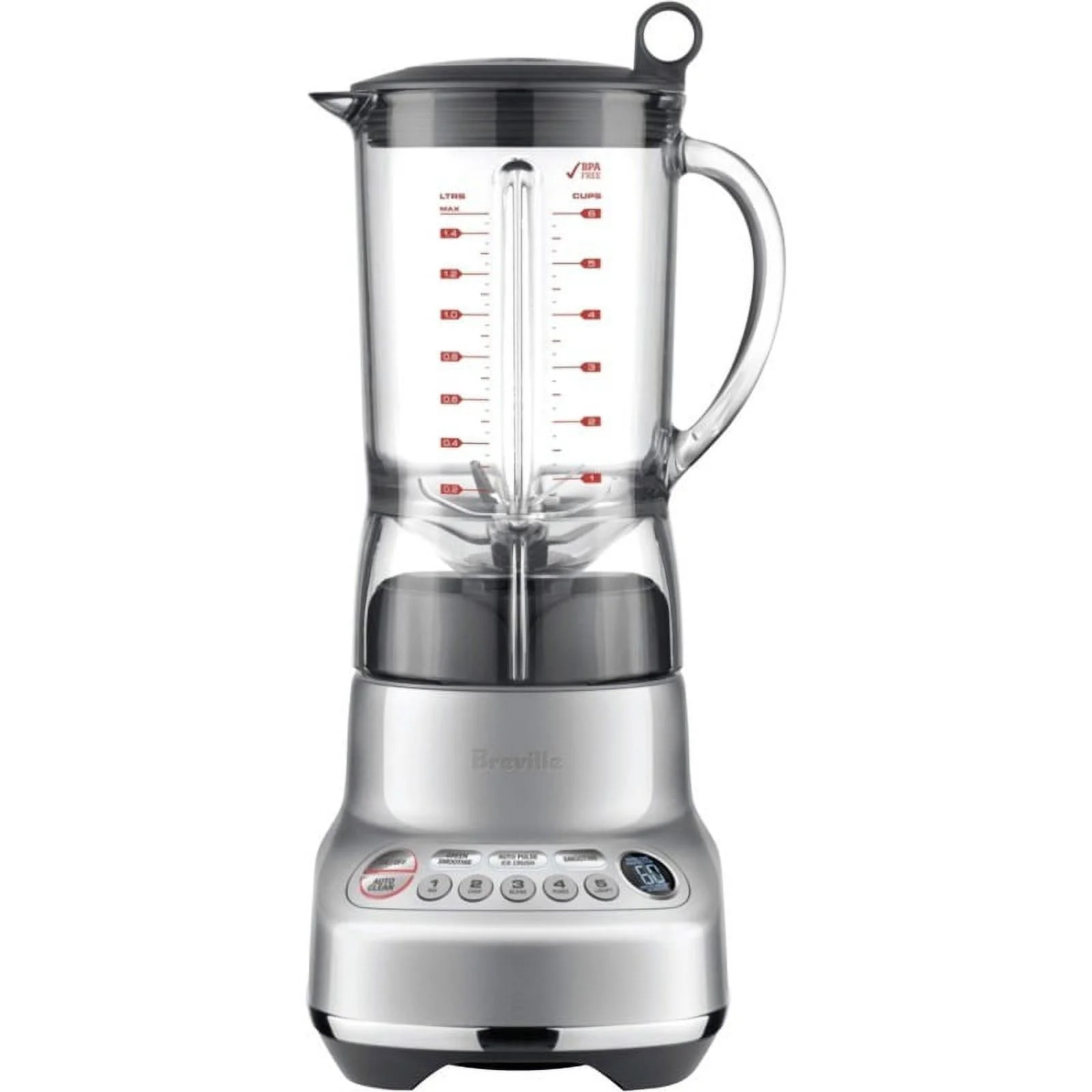 Breville BBL620SIL1AUS1 The Fresh & Furious Food_Blender, 50oz, Silver