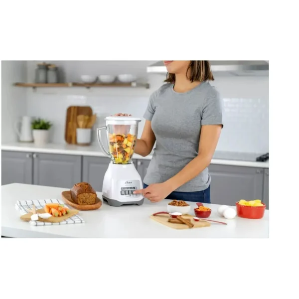Oster 550 W 2-Speed Blender, White - Image 3