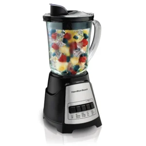 Hamilton Beach Power Elite Multi-Function Blender with Mess Free 40 oz. Glass Jar, 700 Watts, Black, 58148A