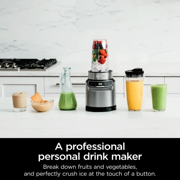Ninja Nutri-Blender Pro with Auto-iQ, 1100-Peak-Watt, Personal Blender - Image 4