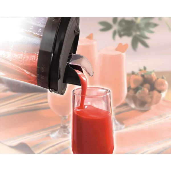 Hamilton Beach Power Elite Multi-Function Blender with Mess Free 40 oz. Glass Jar, 700 Watts, Black, 58148A - Image 4