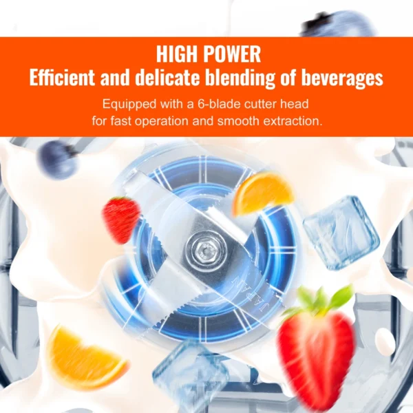 BENTISM Professional Blender Commercial Countertop Blenders 68 oz Smoothies Shakes - Image 2