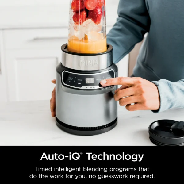 Ninja Nutri-Blender Pro with Auto-iQ, 1100-Peak-Watt, Personal Blender - Image 3