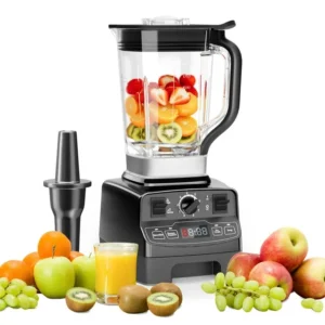 Kisdream Smoothie Blender 1450 W 2L 8-Speed Blender, Black