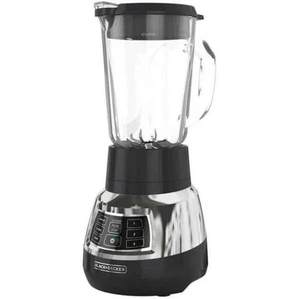 Quiet Blender, 48 oz Glass Jar, Personal Blending Jar, 900 W Peak Power, 3 Speeds, 3 Auto Functions, BL1400DG-P