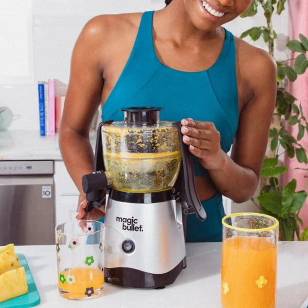 Magic Bullet Mini Juicer, 400-Watt, Silver, MBJ10100WM - Image 5